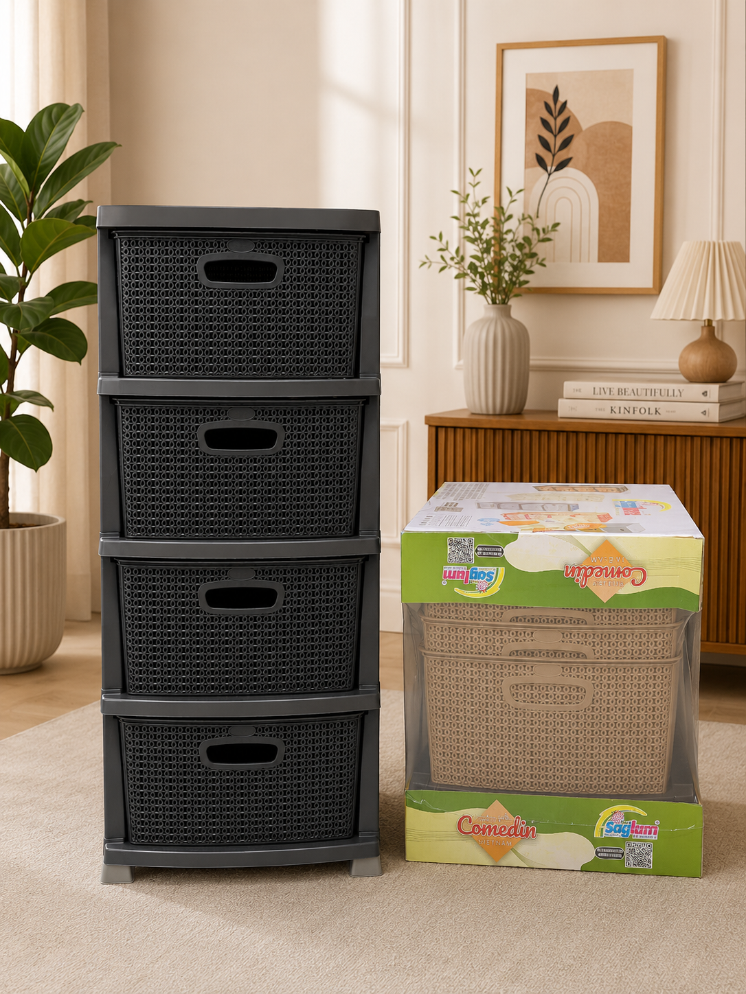 Momaz 4-Layer Storage Drawer Organizer