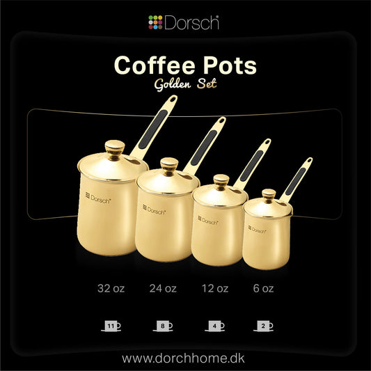 Dorsch Coffee Pots – Golden Set (4 Pcs)