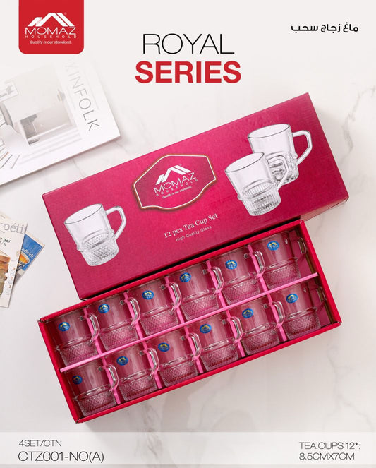 Momaz Royal Series Tea Cups – 12PCS (CTZ001-NO(A))