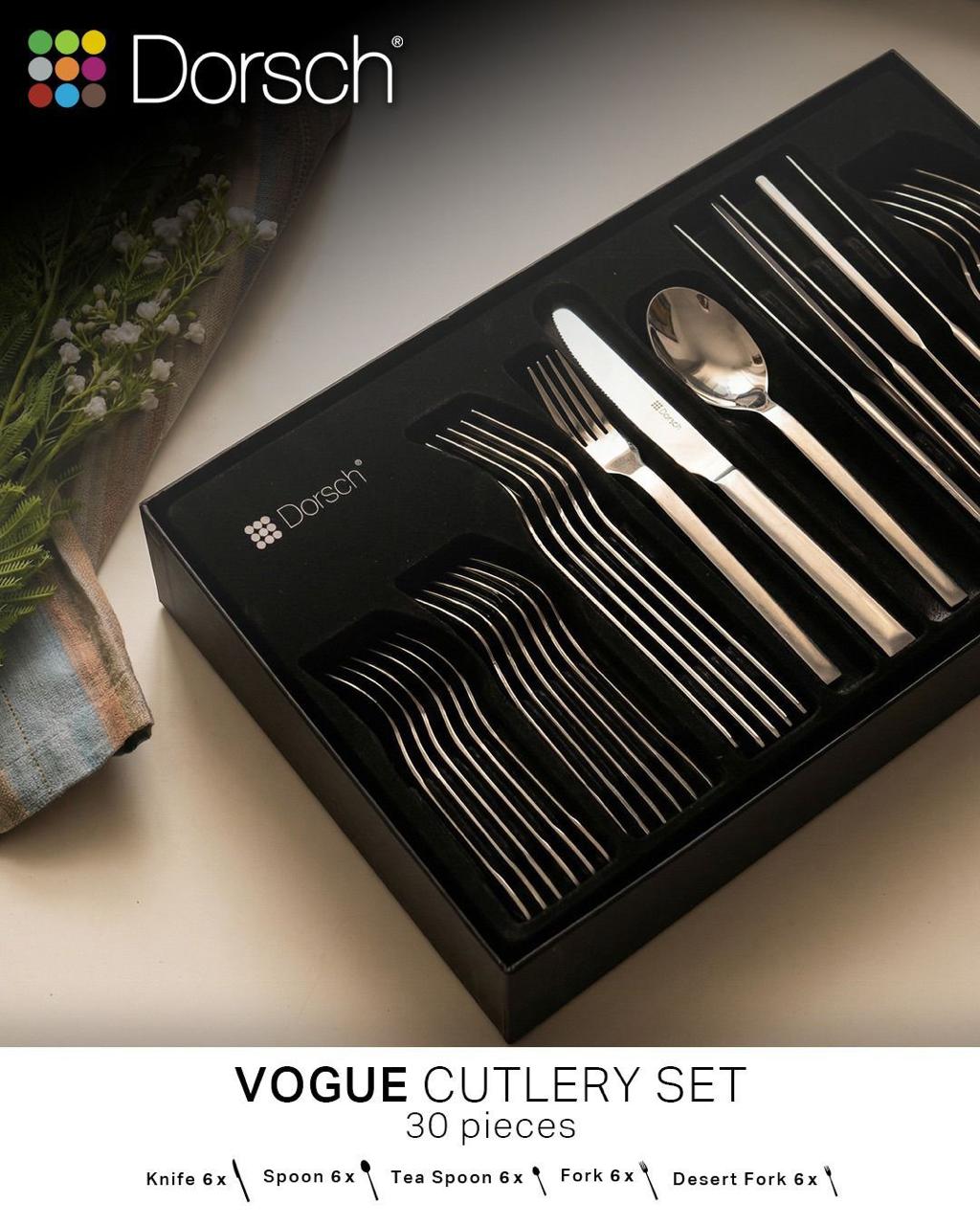 Dorsch Vogue Cutlery Set – 30 Pieces