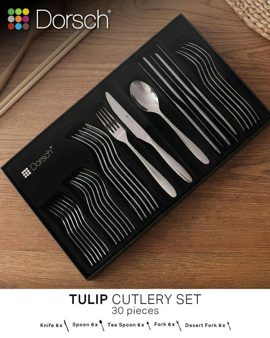 Dorsch Tulip Cutlery Set – 30 Pieces