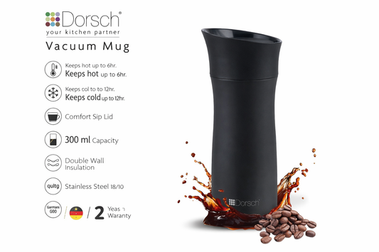 Dorsch Travel Mug 300ml – Double Wall Stainless Steel