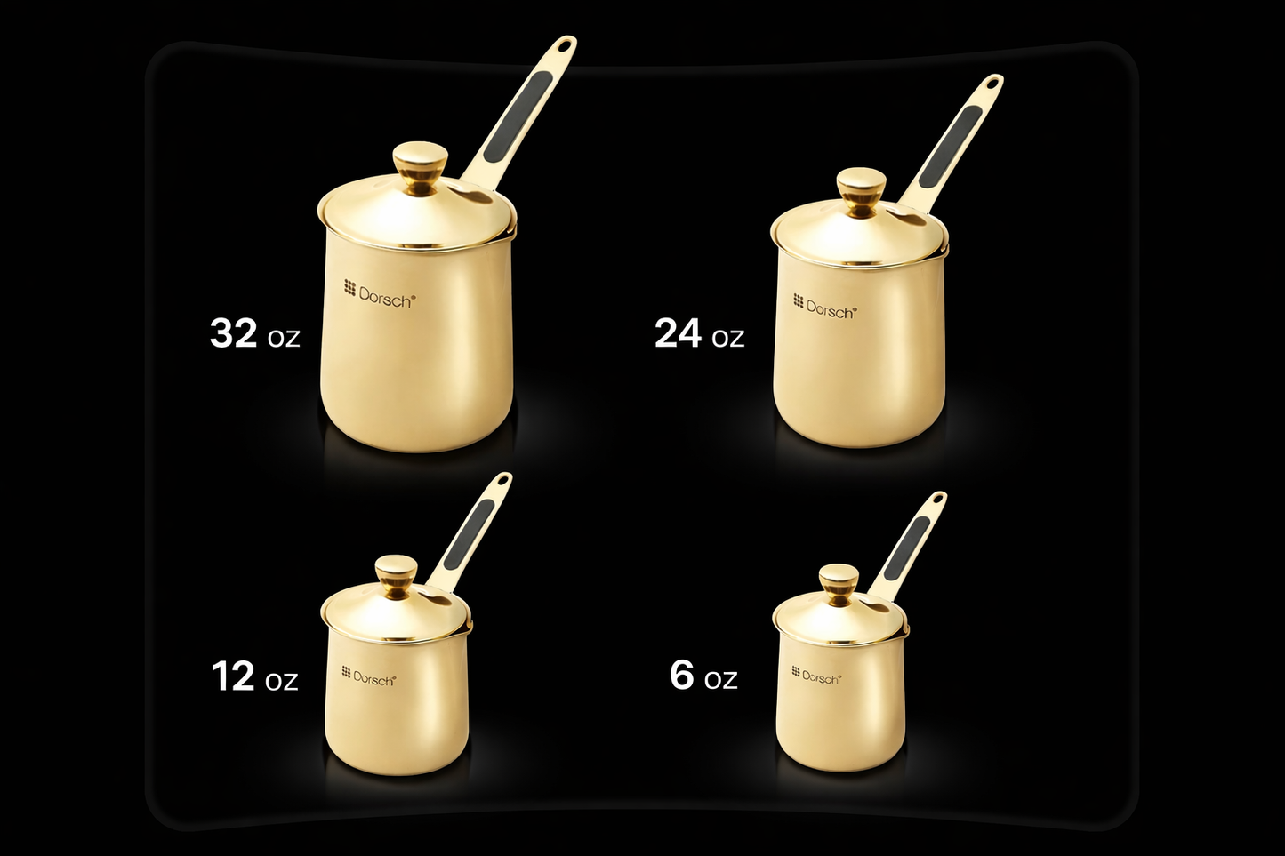 Dorsch Coffee Pots – Golden Set (4 Pcs)