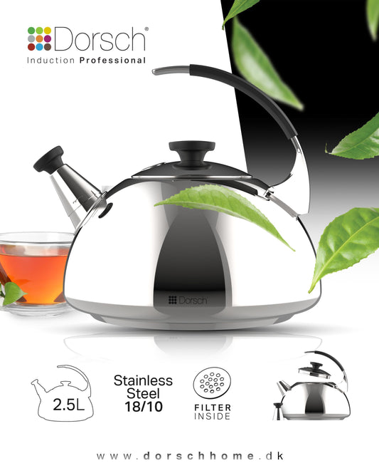 Dorsch Induction Professional Kettle – Stainless Steel (2.5L)