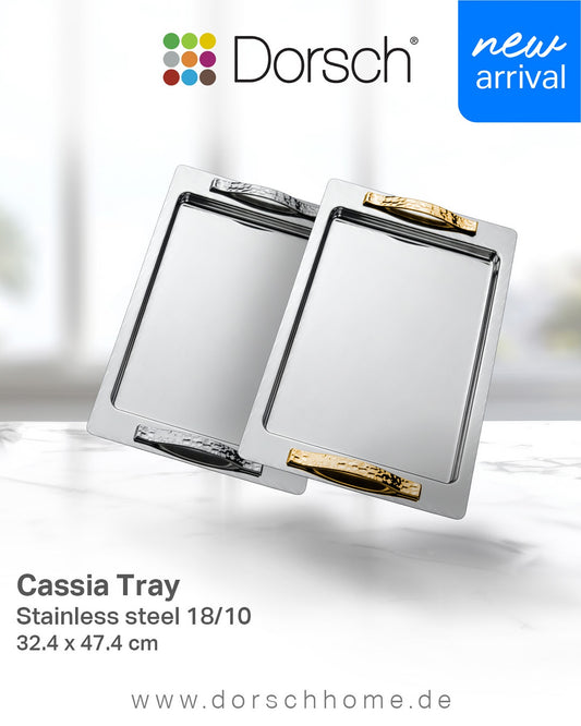 Dorsch Tray – Stainless Steel 18/10 Size: 32.4 × 47.4 cm