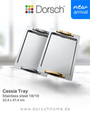 Dorsch Tray – Stainless Steel 18/10 Size: 32.4 × 47.4 cm