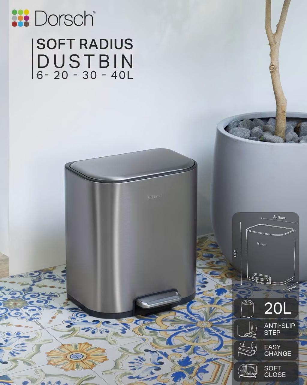 Dorsch Soft Radius Dust Bin