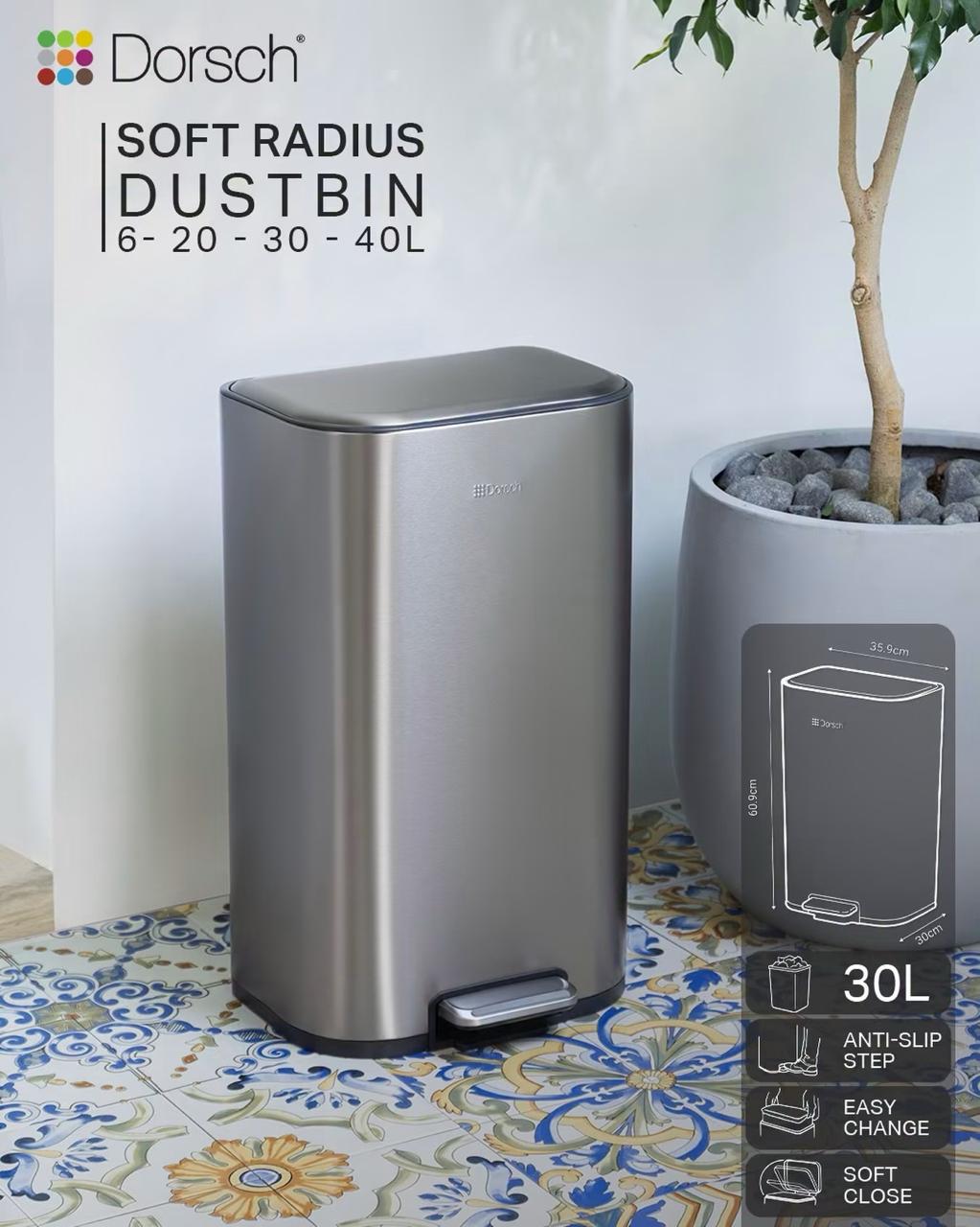 Dorsch Soft Radius Dust Bin