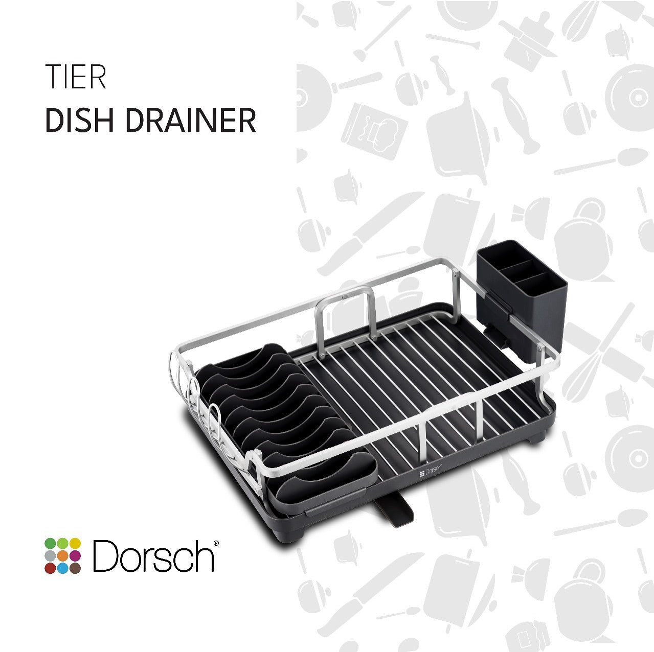 Dorsch® 1-Tier Dish Drainer