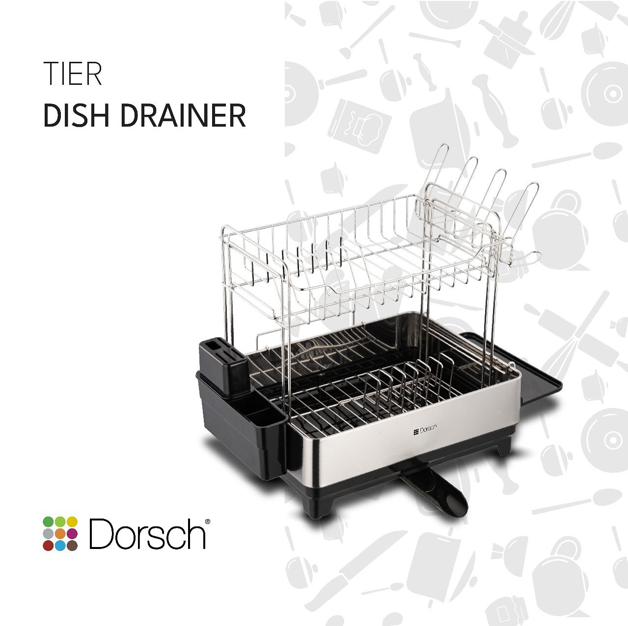Dorsch 2-Tier Dish Drainer