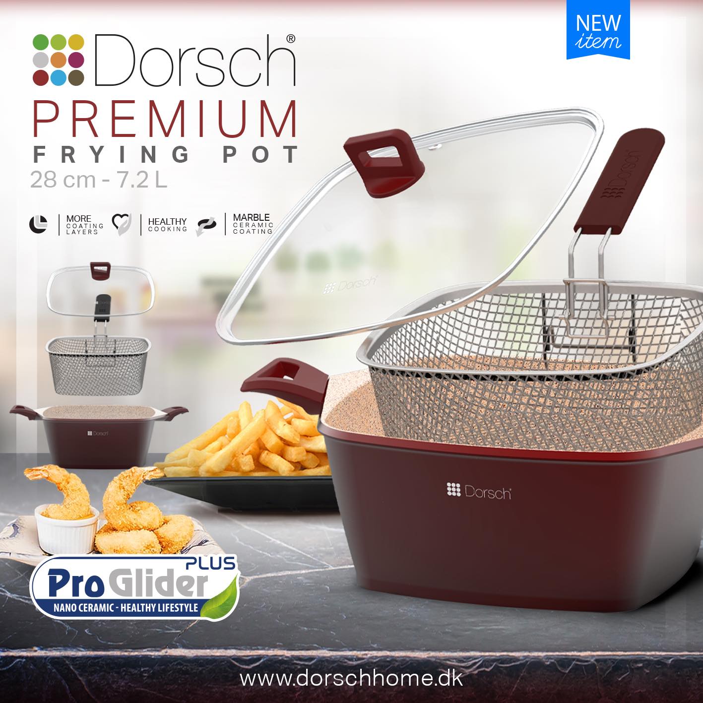 Dorsch Premium Frying Pot – 28 cm | 7.2 L
