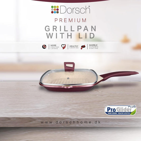 Dorsch Premium – Grill Pan with Lid- 28 cm