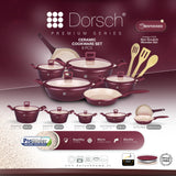 Dorsch Premium Series – Ceramic Cookware Set (6 PCS)
