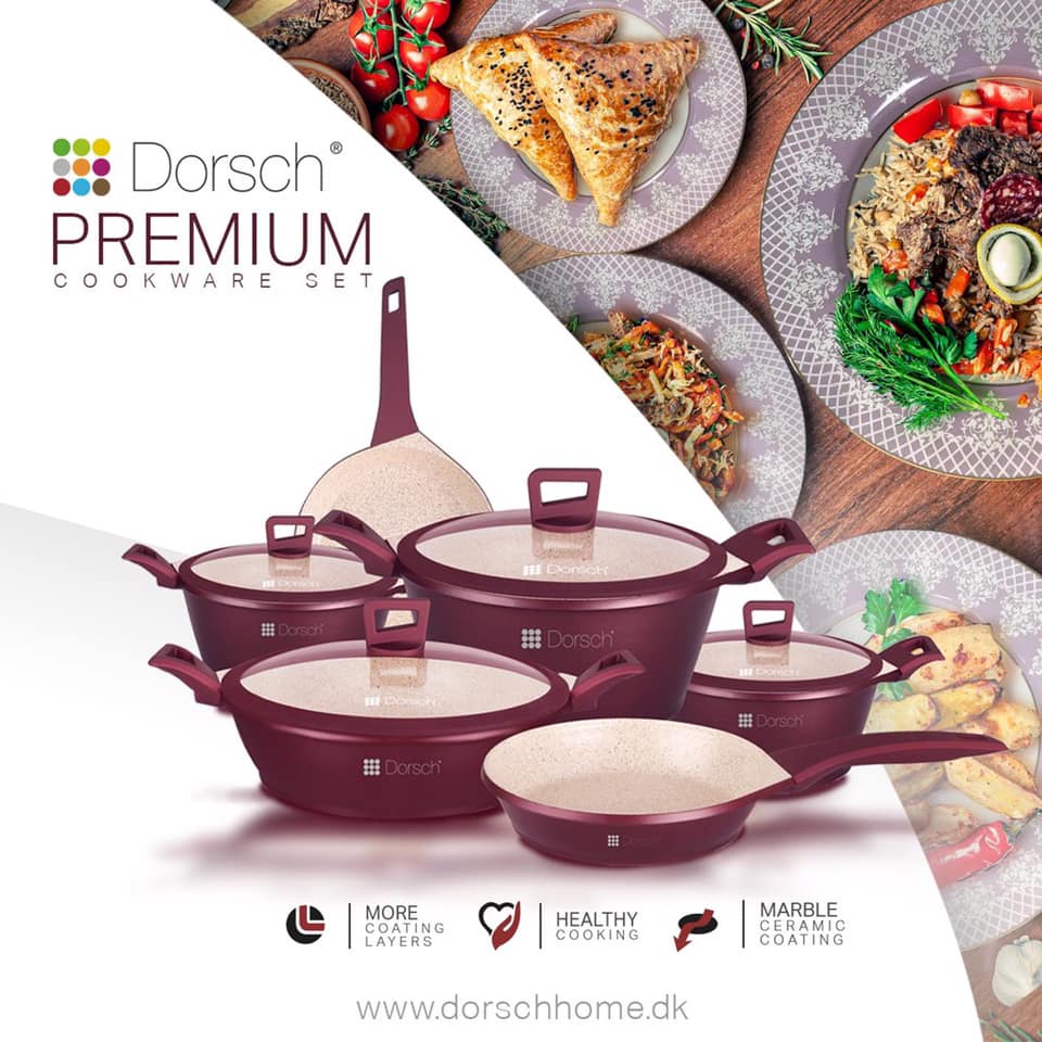 Dorsch Premium Series – Ceramic Cookware Set (6 PCS)