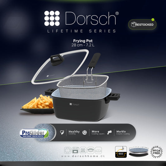 Dorsch Ceramic Frying Pot – Lifetime Series 28 cm | 7.2 Liters