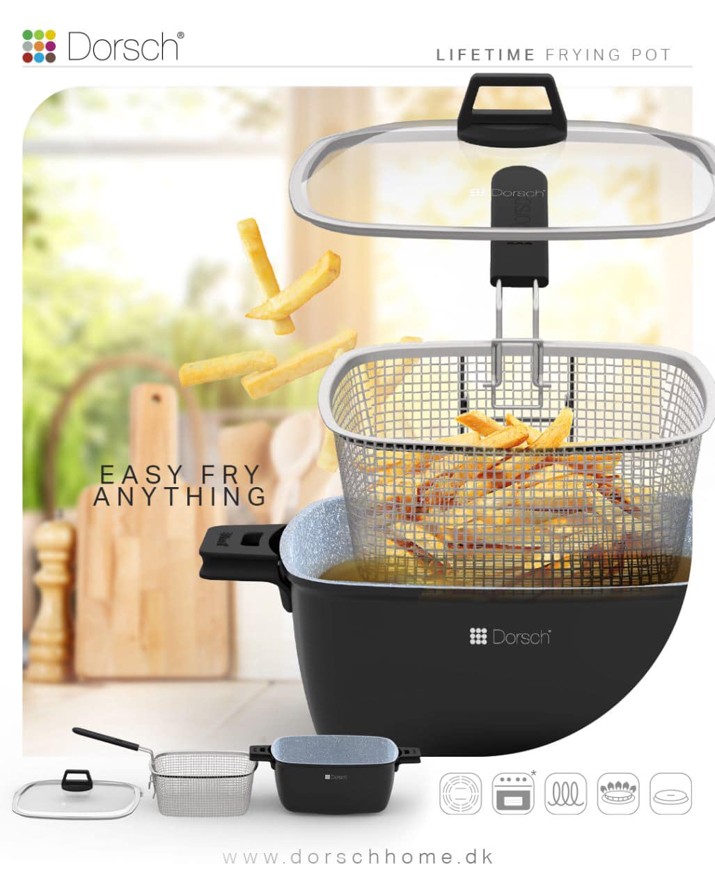 Dorsch Ceramic Frying Pot – Lifetime Series 28 cm | 7.2 Liters