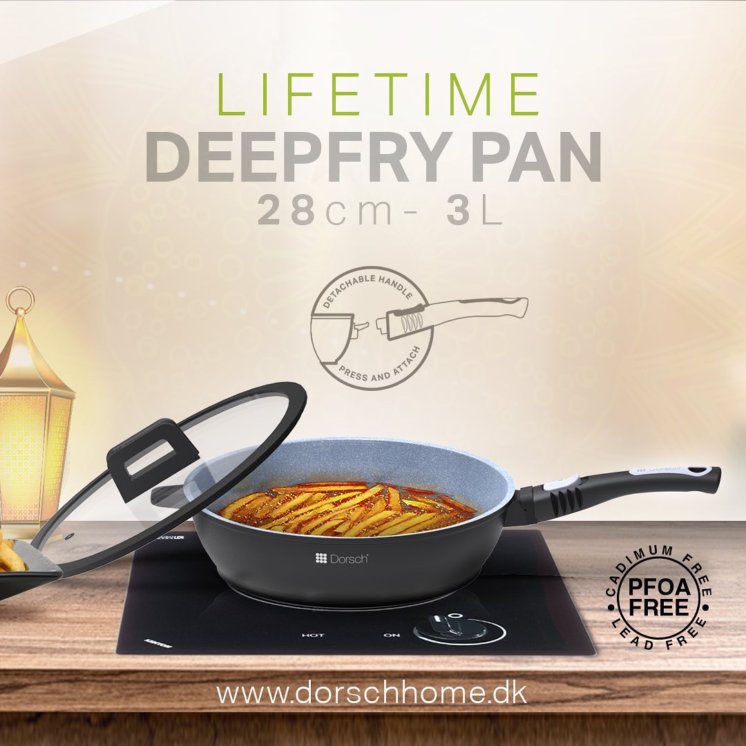 Dorsch Lifetime Deep Fry Pan – 28 cm | 3L