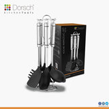 Dorsch Heat-Resistant Silicone Kitchen Tools Set  7 Pieces + Stand