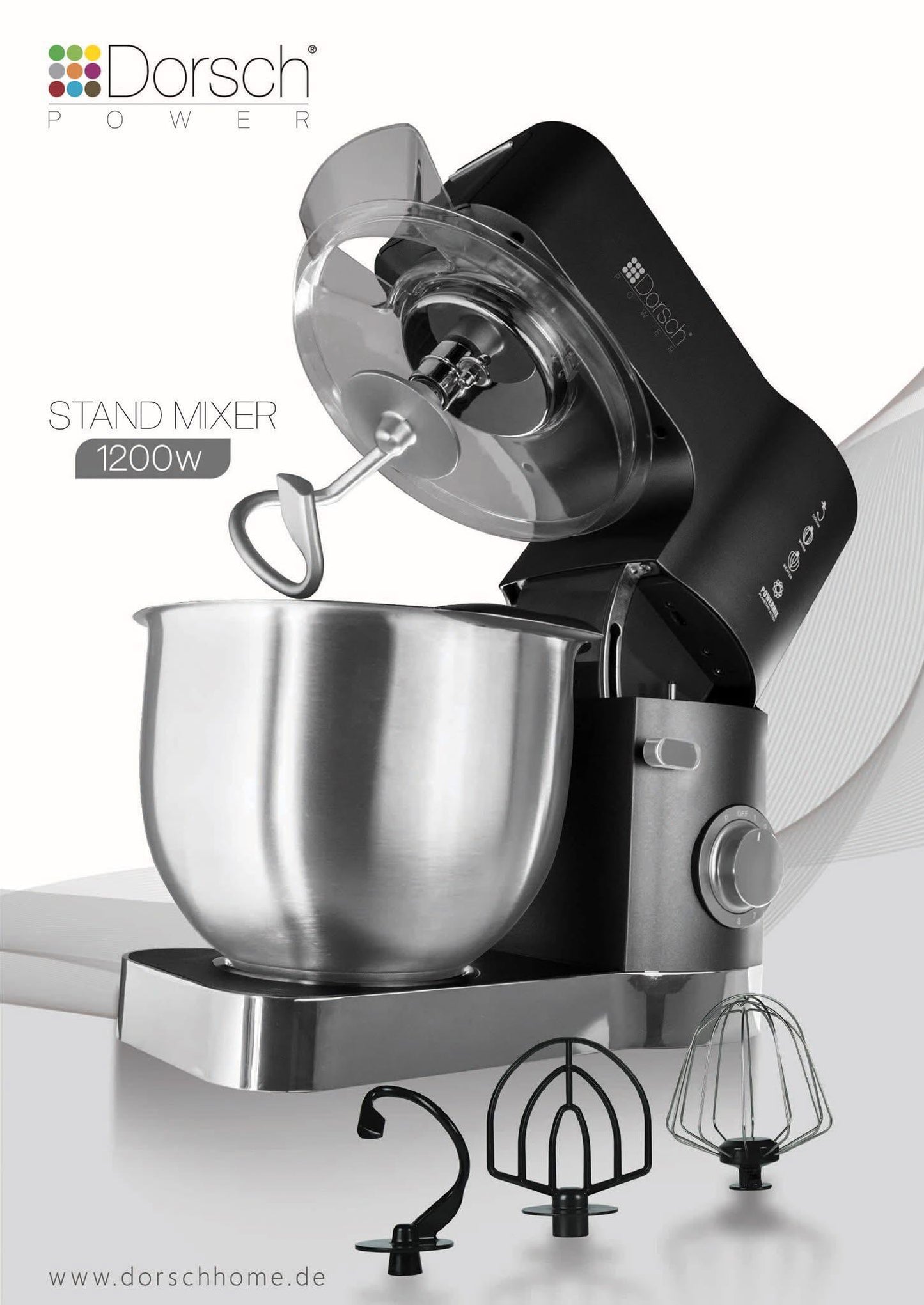Dorsch Stand Mixer – 1200W (Professional Kitchen Mixer | Made in Germany)