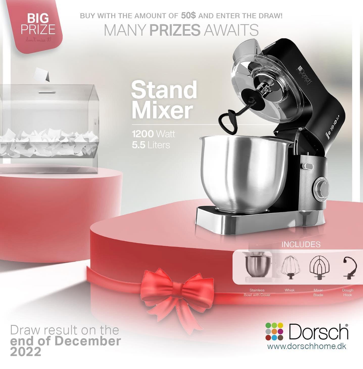 Dorsch Stand Mixer 5.5L 2000W