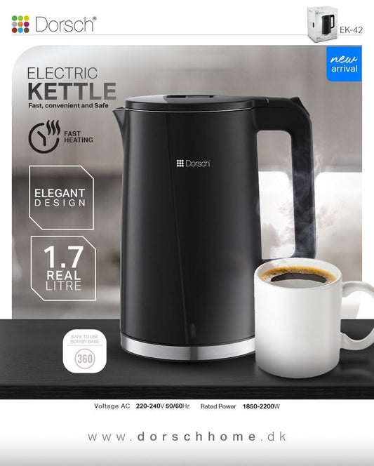 Dorsch Electric Kettle 1.7L – 1850-2200W