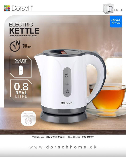 Dorsch Electric Kettle – 0.8L-900-1100W