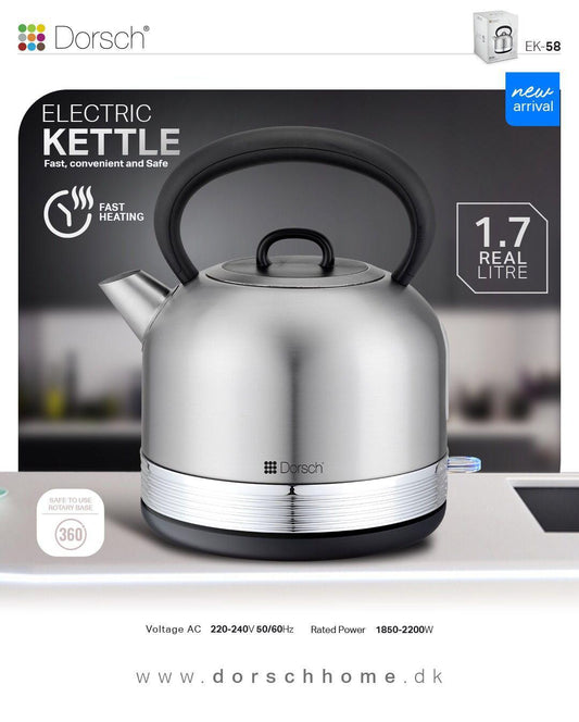 Dorsch Electric Kettle 1.7L-1850–2200W
