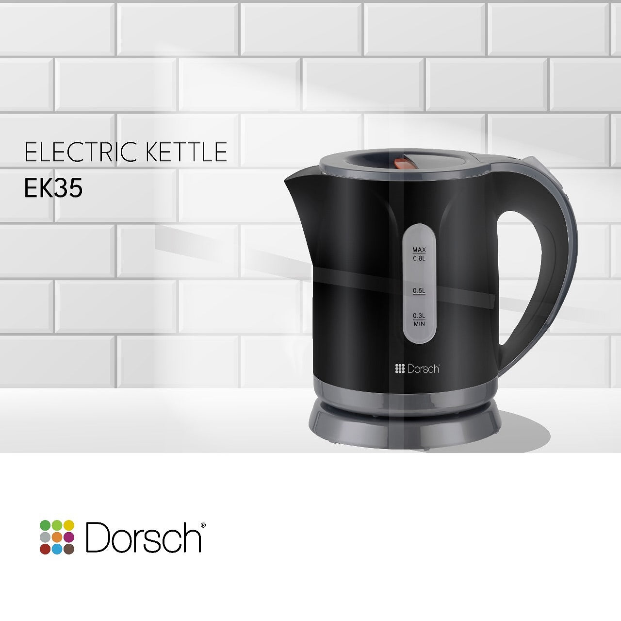 Dorsch Electric Kettle – 0.8L-900-1100W