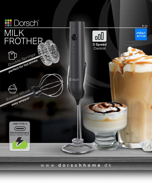 Dorsch Rechargeable Milk Frother