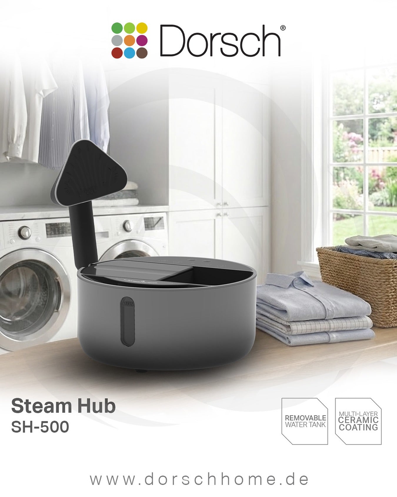 Dorsch Garment Steam Hub – 600ml | 2180W