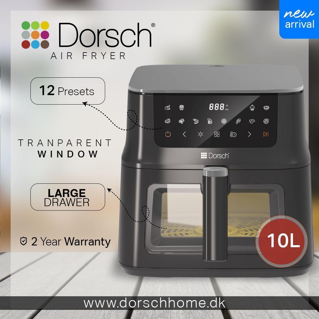 Dorsch XL Air Fryer – 2150W Up | 30W Down | 12 Programs | 10L