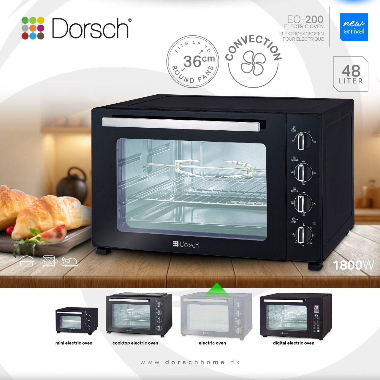 Dorsch Electric Oven – 48L | 1800W