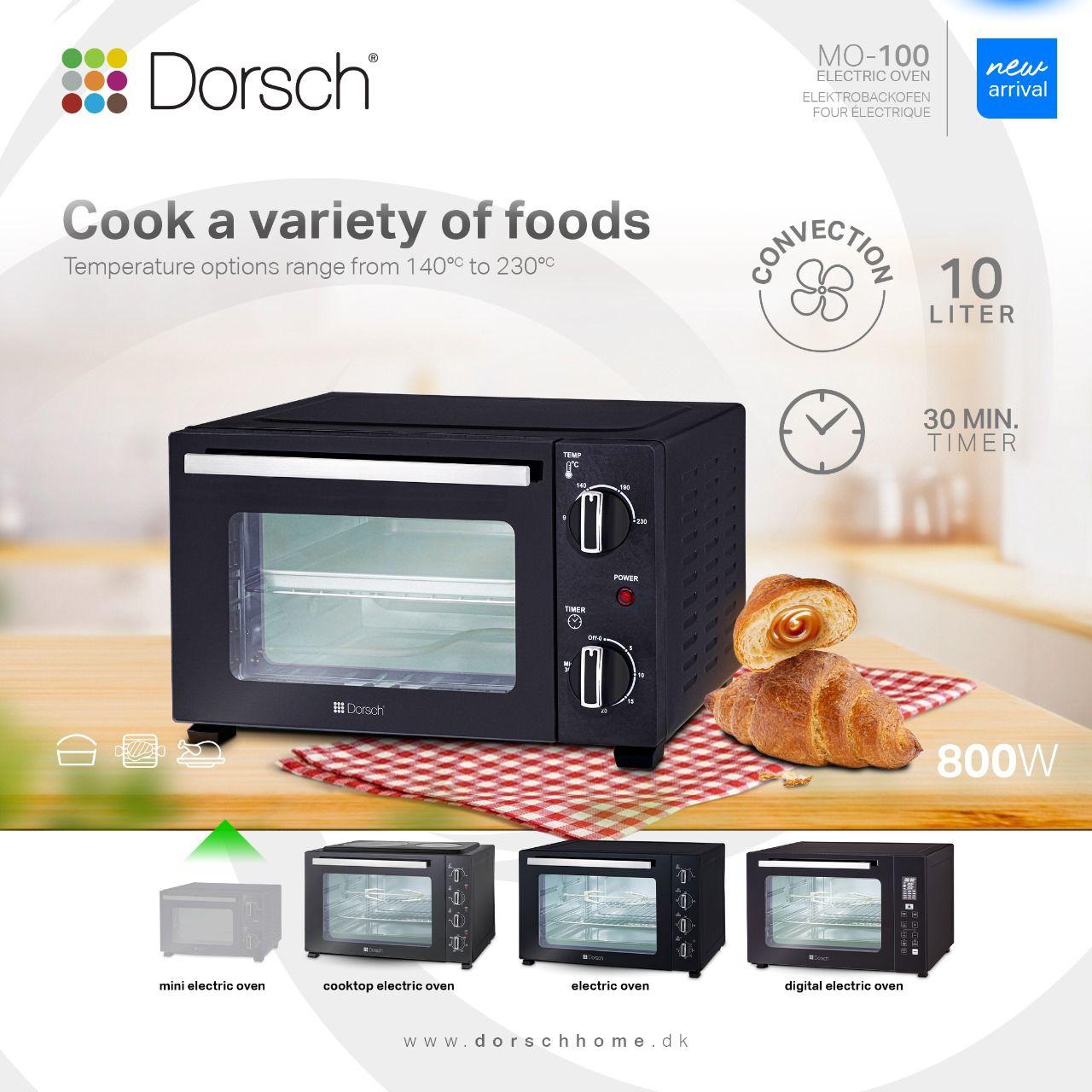 Dorsch Mini Electric Oven – 10L | 800W