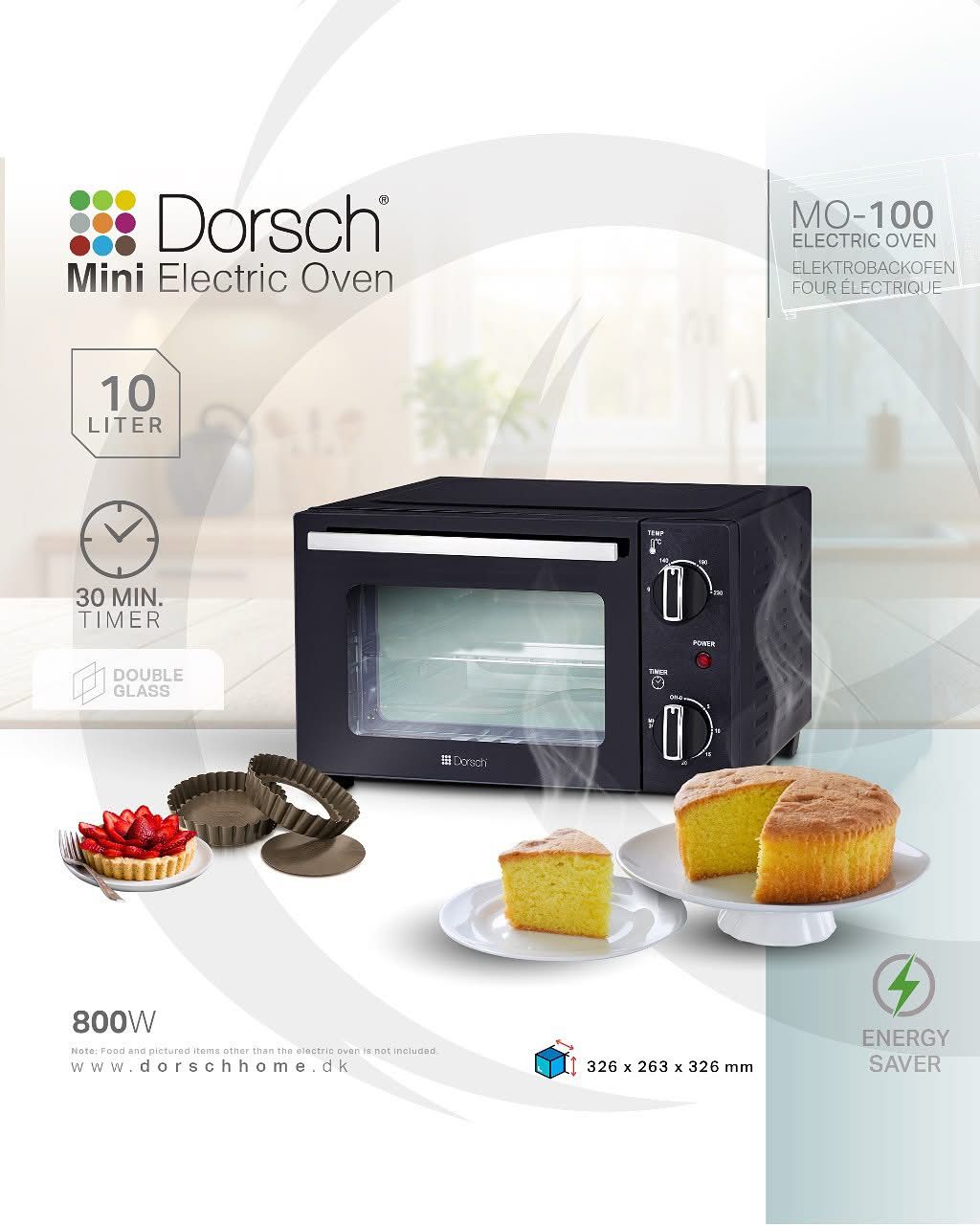 Dorsch Mini Electric Oven – 10L | 800W