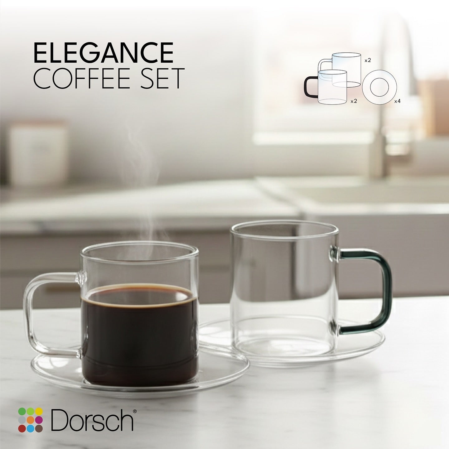 Dorsch Elegance Coffee Cup Set