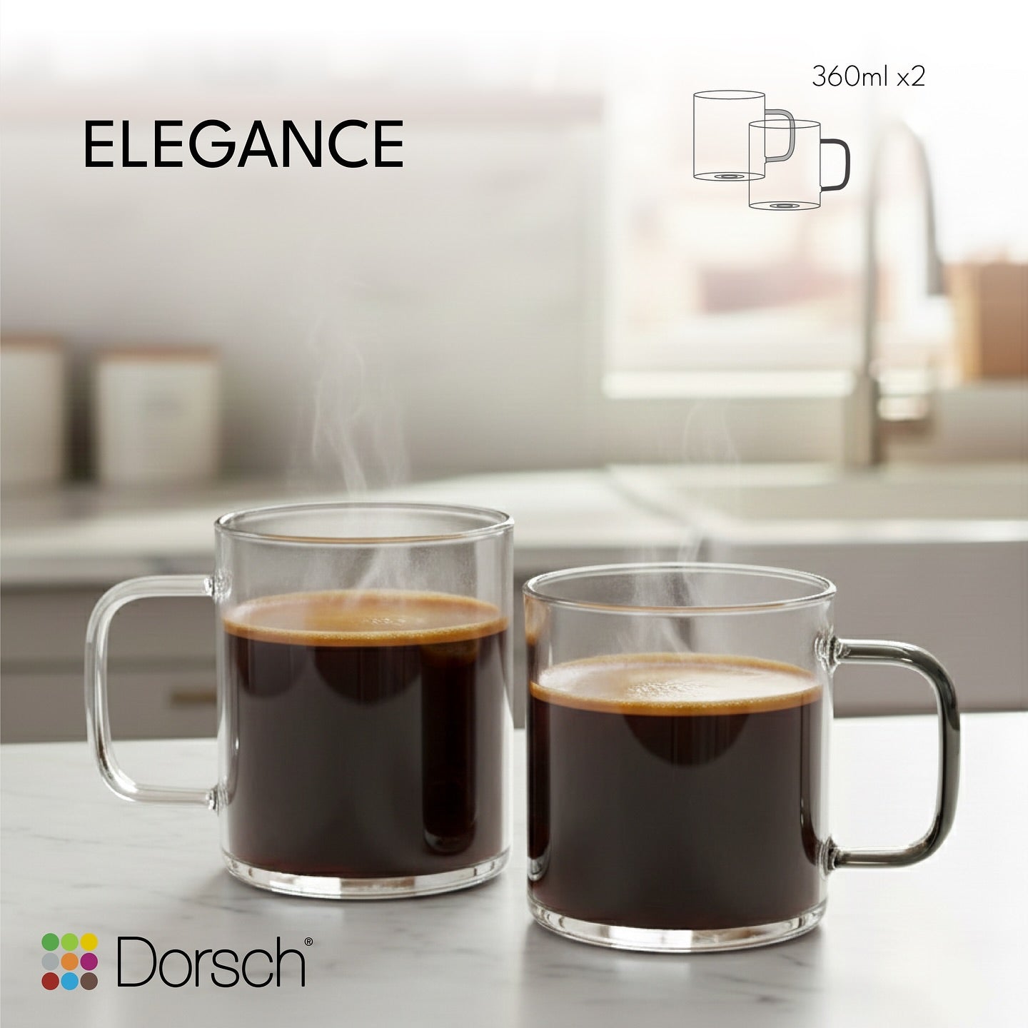 Dorsch Elegance Coffee Cup Set