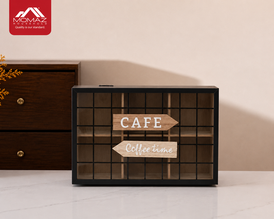 Momaz Coffee Capsule Storage Box – Black