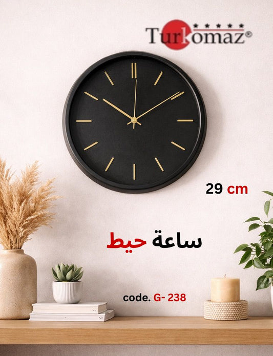 Turkomaz Wall Clock – 29 cm Minimal Design (G-238)