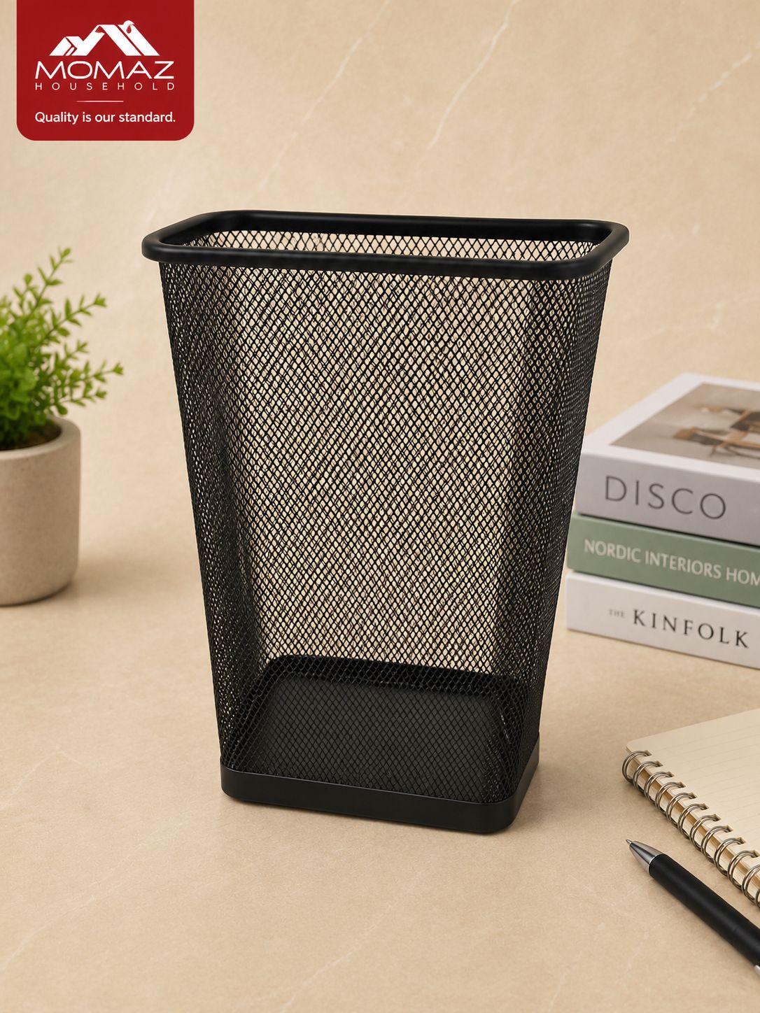 Momaz Metal Mesh Waste Basket