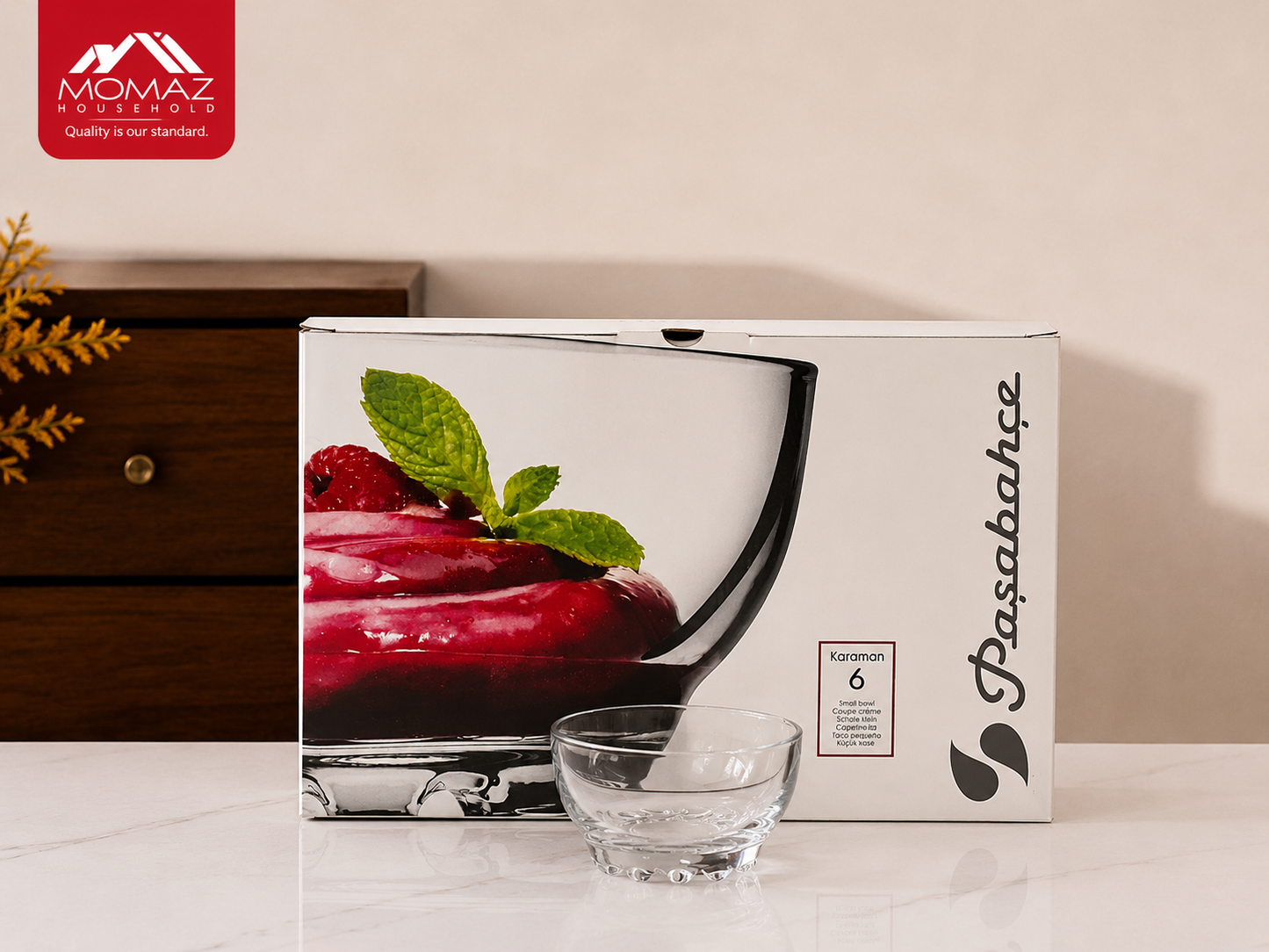 Momaz Pasabahce Karaman Glass Bowl Set – 6 PCS