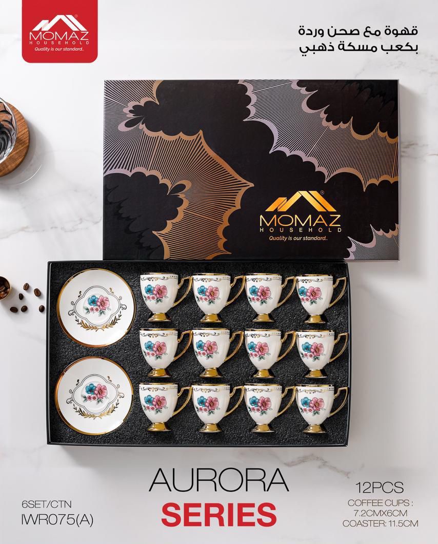 Momaz Aurora Series Coffee Cup Set – 12 Pieces