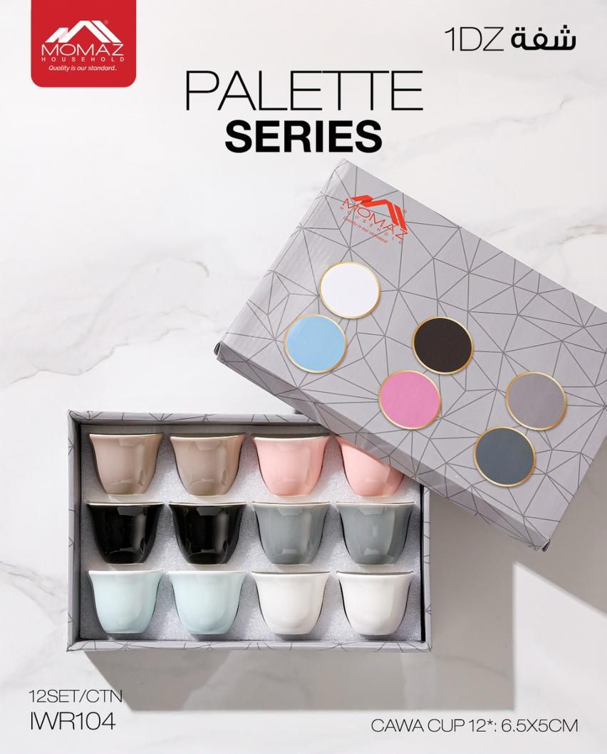 Momaz Palette Series Cawa Coffee Cup Set 12-Pcs