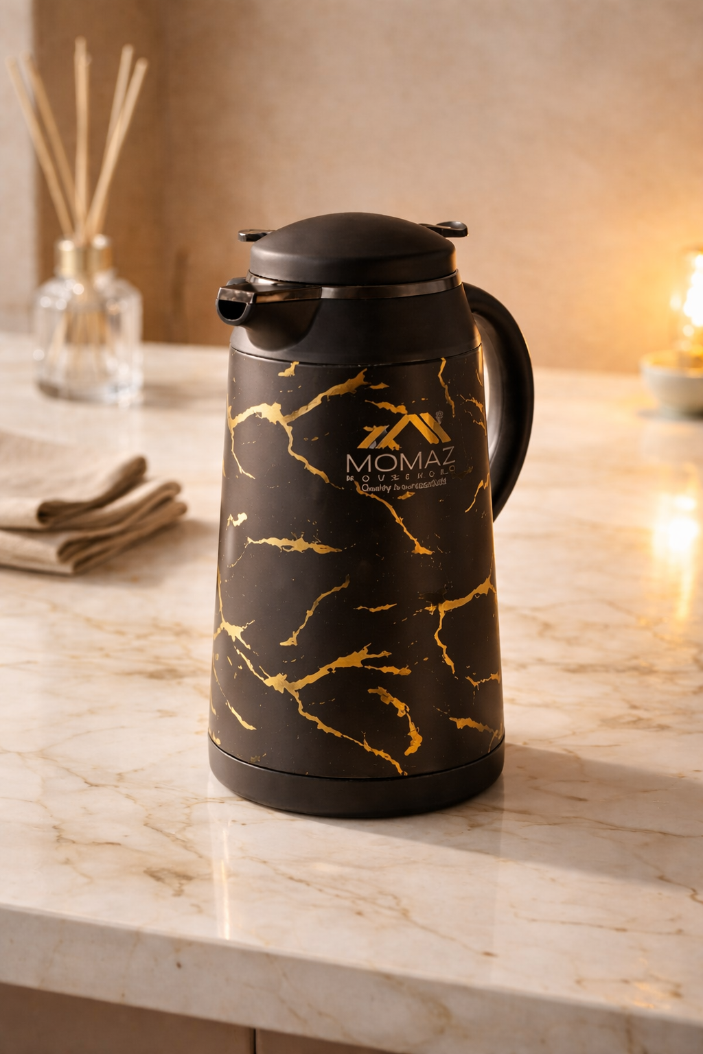 Momaz Marble Vacuum Flask – 1L (JL88)
