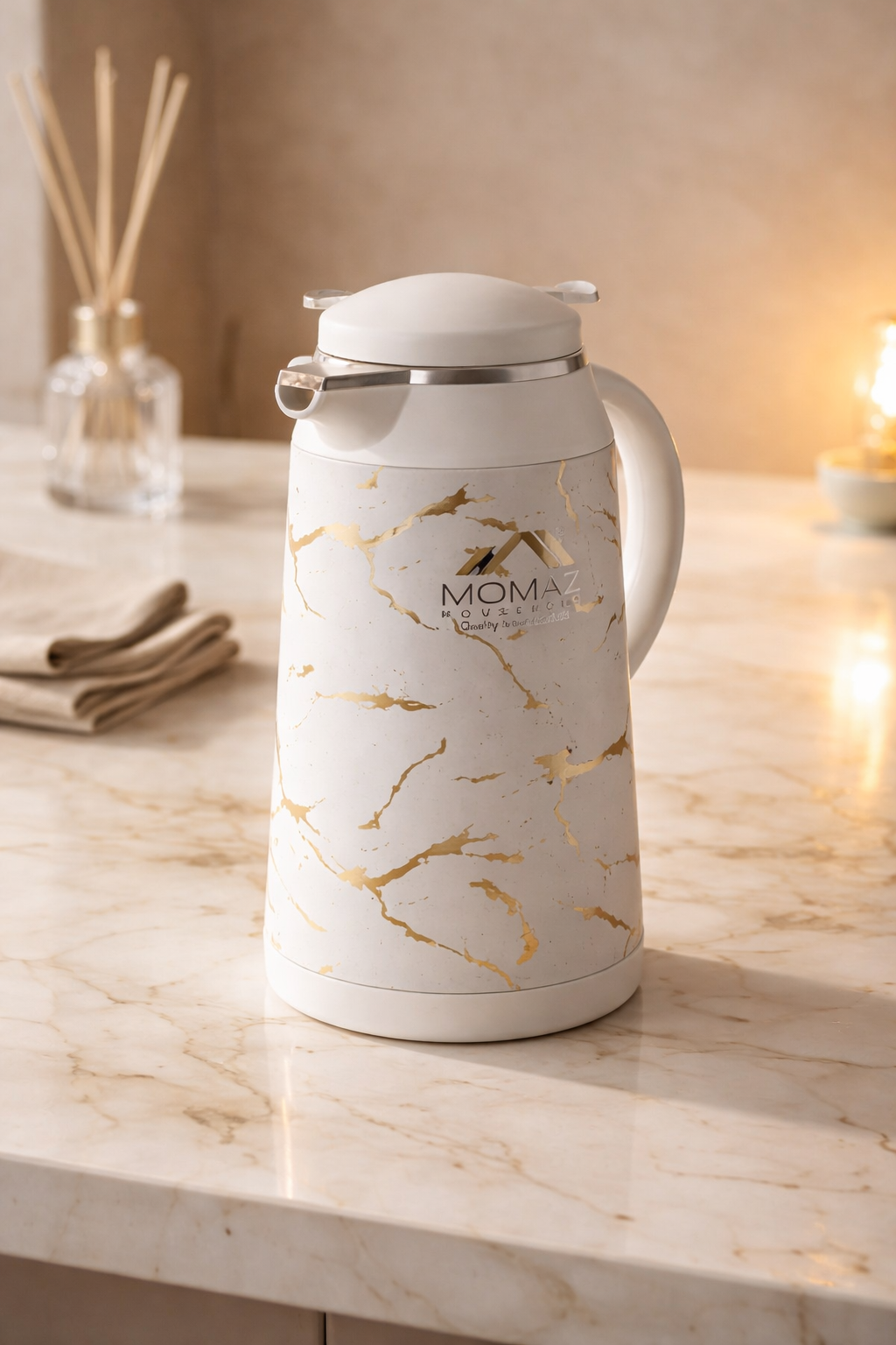 Momaz Marble Vacuum Flask – 1L (JL88)