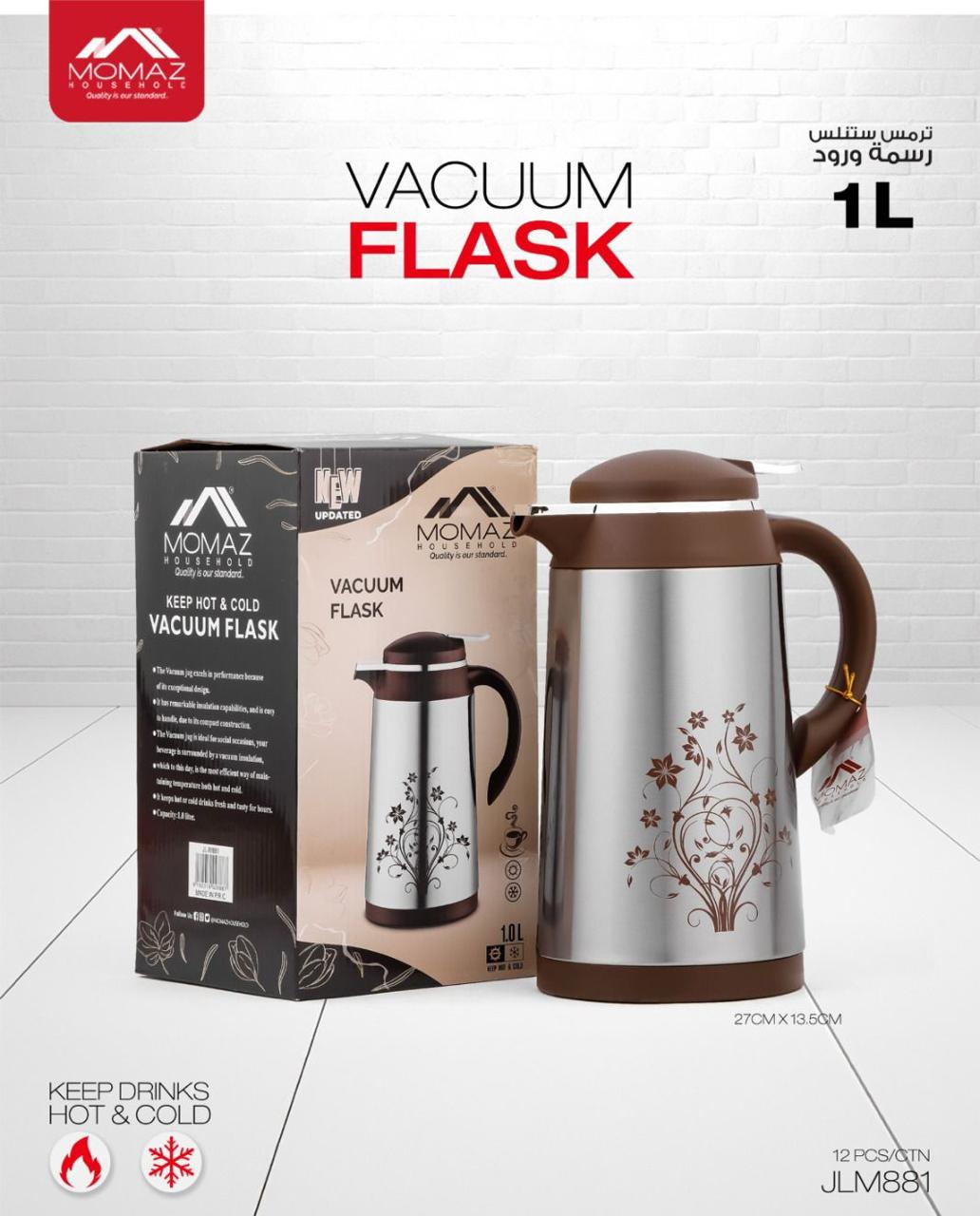 Momaz Vacuum Flask – 1L Floral Design (JLM881)