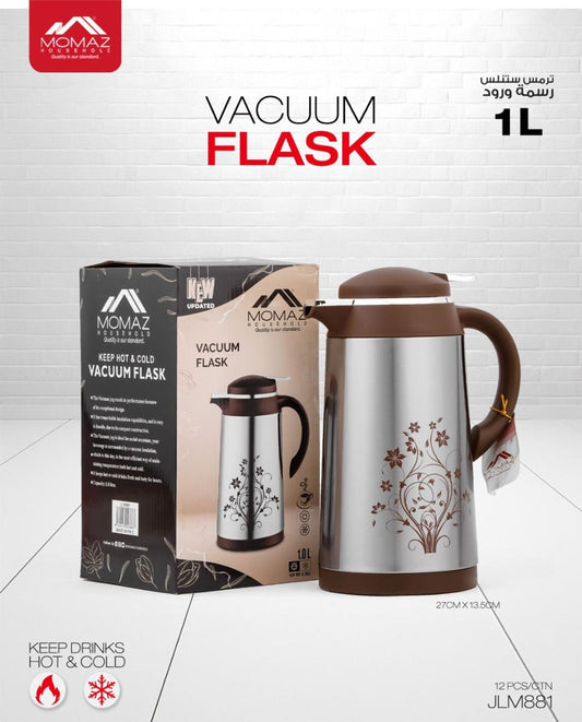 Momaz Vacuum Flask – 1L Floral Design (JLM881)