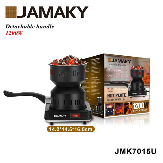 Jamaky Electric Hot Plate with Charcoal Heater – Model JMK7015U (1200W)