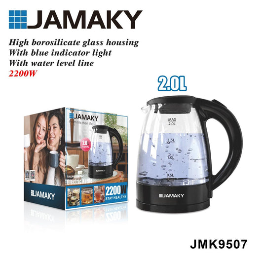 Jamaky Electric Kettle – Model JMK9507 (2.0L, 2200W)