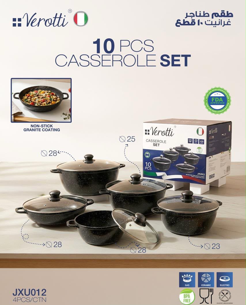 Momaz Verotti 10-Piece Casserole Set
