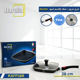 Barella Grill Pan with Glass Lid – 28 cm